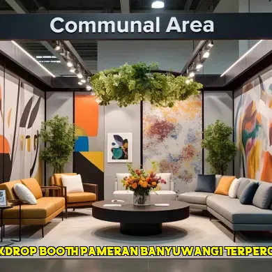 backdrop booth pameran banyuwangi terpercaya